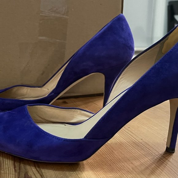 J Crew D'Orsay Suede Pump Size 9.5 - Picture 2 of 5